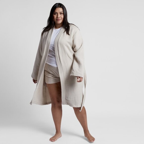 Parachute Cream Waffle-Knit Robe - Picture 3 of 7